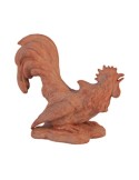 Terracotta Wrestling Rooster